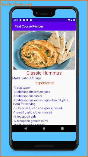 First Course Recipes screenshot