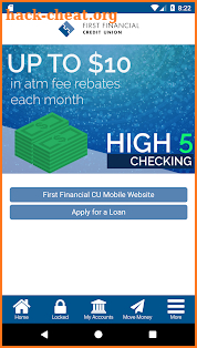 First Financial Credit Union screenshot