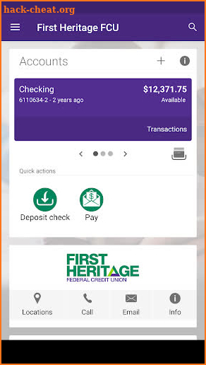 First Heritage FCU screenshot