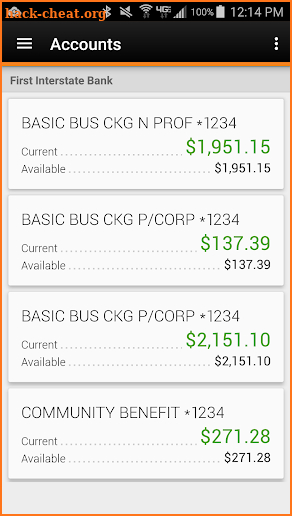 First Interstate Bank Business Mobile Banking screenshot