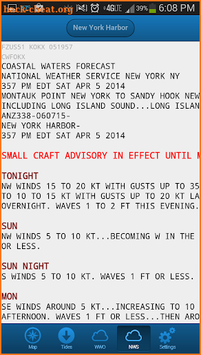 First Mate Marine Weather Pro screenshot