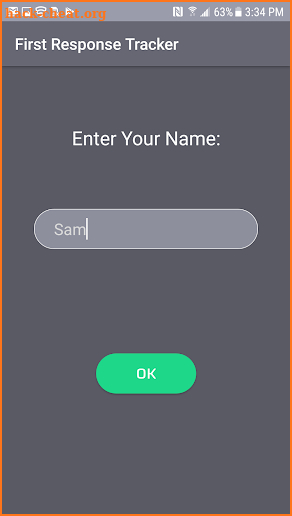 First Response Tracker screenshot