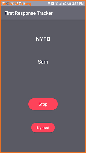 First Response Tracker screenshot