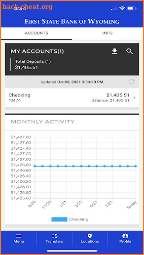 First State Bank of Wyoming screenshot