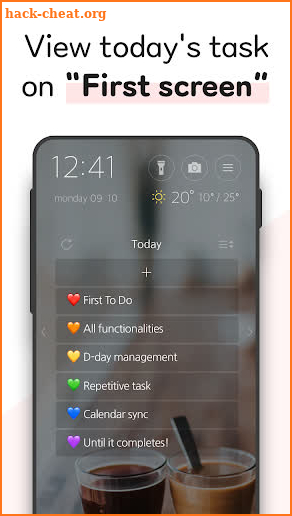 Firstscreen To do - Task screenshot