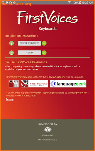 FirstVoices Keyboards screenshot
