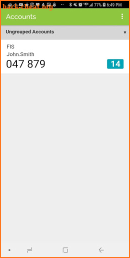 FIS Authenticator screenshot