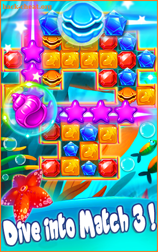 Fish Mania Ocean - Match 3 Game puzzle screenshot