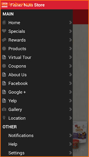 Fisher Nuts Store screenshot