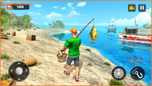 Fishing Boat Simulator Offline: Wild Fishing Game screenshot