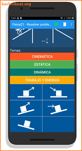 FISICA21 - Solucionador de Problemas de Física screenshot