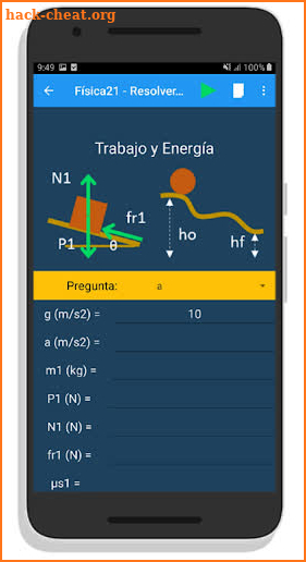 FISICA21 - Solucionador de Problemas de Física screenshot