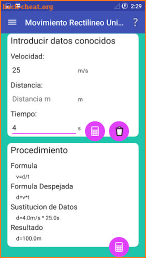 FisiCalc screenshot