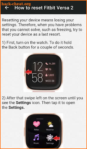 Fitbit Versa 2 Guide screenshot