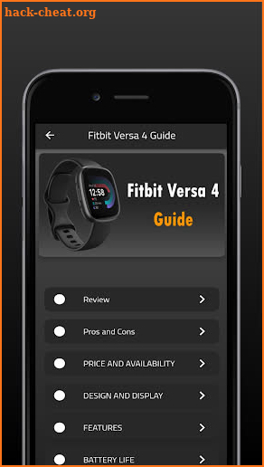 Fitbit Versa 4 Guide screenshot