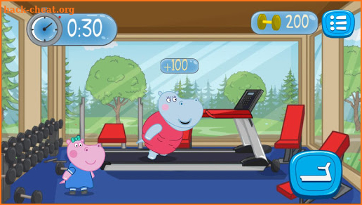 Fitness Games: Hippo Trainer screenshot