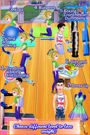 Fitness Girl Secret Love Story * Games for Teens screenshot