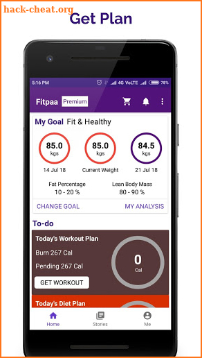 Fitpaa: Weight Loss & Gain, Bodybuilding, Thyroid screenshot