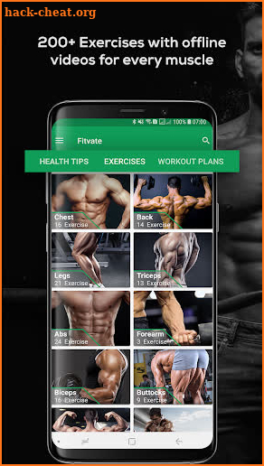 Fitvate - Gym Workout & Fitness App screenshot