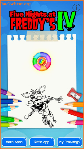 Five at the Night coloring Game screenshot