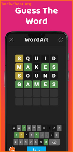 Five Letter Word Guess Puzzle screenshot