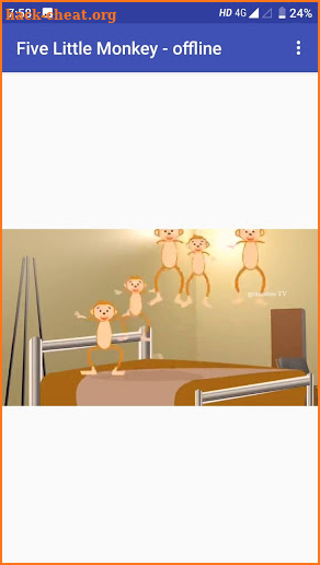 Five Little monkey video song in offline screenshot