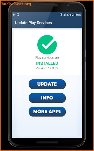 Fix Play Services - info & update screenshot