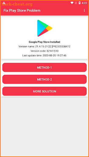 Fix Play Store Problem screenshot