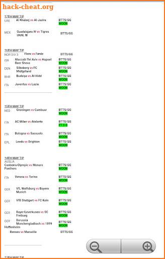 Fixed BTTS/GG Odds screenshot