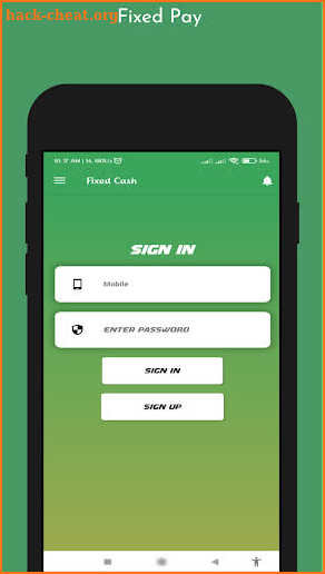 Fixed Cash screenshot