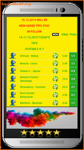 FIXED MATCHES X-X HT/FT VIP screenshot