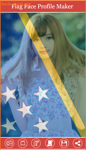 Flag Face Profile Photo Editor screenshot