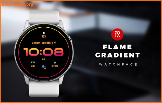 Flame Gradient Watch Face screenshot