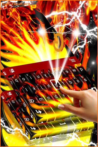 Flames Animated Keyboard Theme screenshot