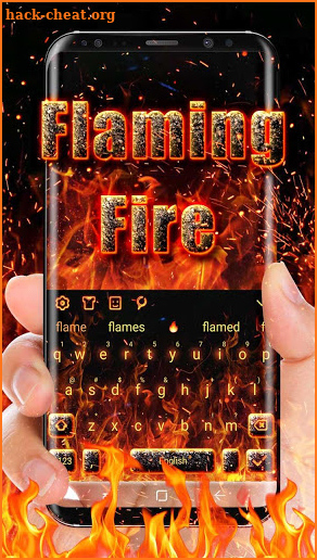 Flaming Fire keyboard screenshot