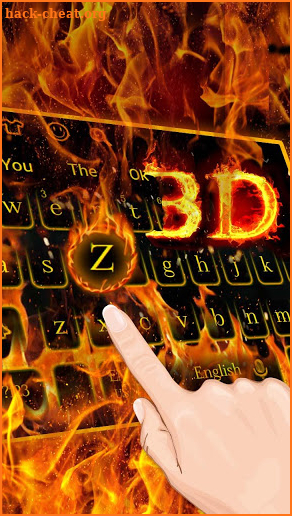 Flaming Fire Live Keyboard screenshot