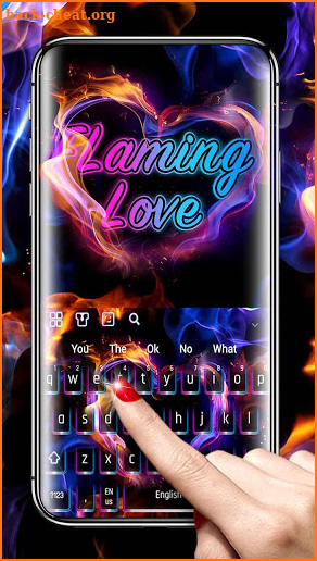 Flaming Love Keyboard screenshot