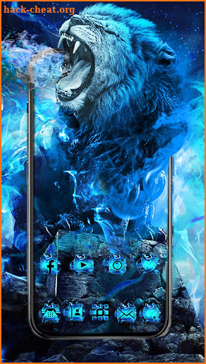 Flaming Wild Lion Themes Live Wallpapers screenshot