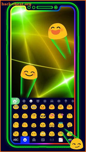 Flash Neon Color Keyboard Theme screenshot