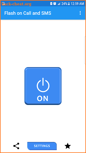 Flash on Call and SMS, Automatic Flash Alerts screenshot