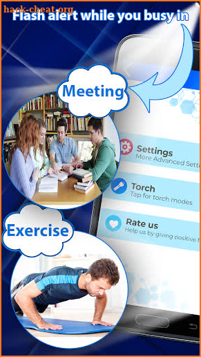 Flash on call and sms: flashlight alerts screenshot