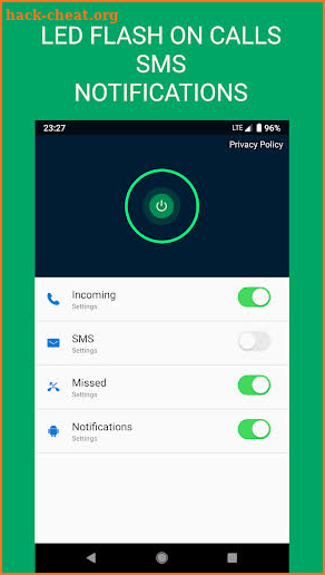 Flash On Call - Control your LED screenshot
