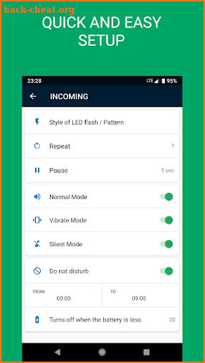 Flash On Call - Control your LED screenshot