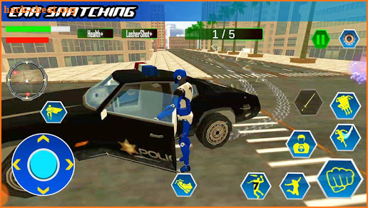 Flash Robot Speedster: Cop Robot hero- Flash games screenshot