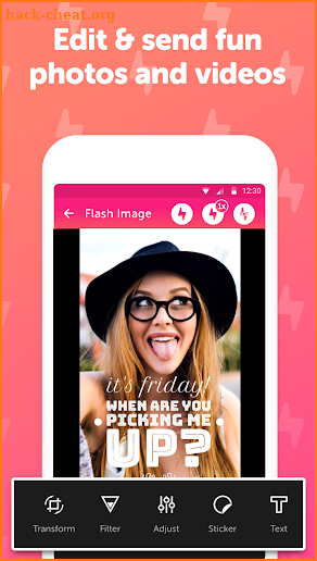 Flash: Share Fun Photos While Calling your Friends screenshot