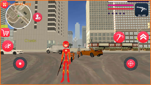 Flash Stickman rope hero - Speed Gangster Hero screenshot