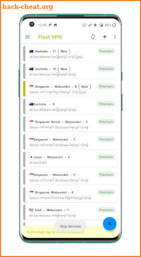 Flash VPN Myanmar screenshot