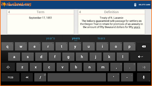 Flashcard Machine screenshot