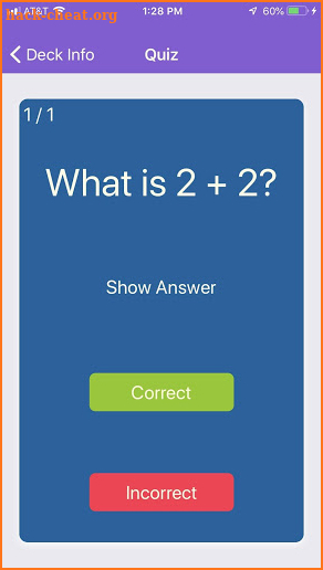 Flashcards screenshot