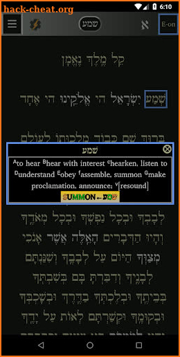 FlashE Hebrew: Siddur Edition screenshot